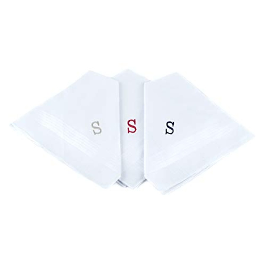 Initial Handkerchief for Men,  - Monogrammed Handkerchief recensione e prezzo