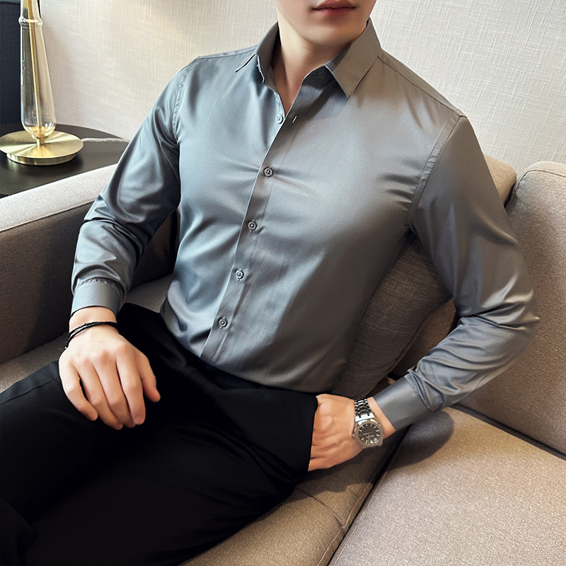 Seamless silk business casual  - Men Formal Wear Shirts recensione e prezzo