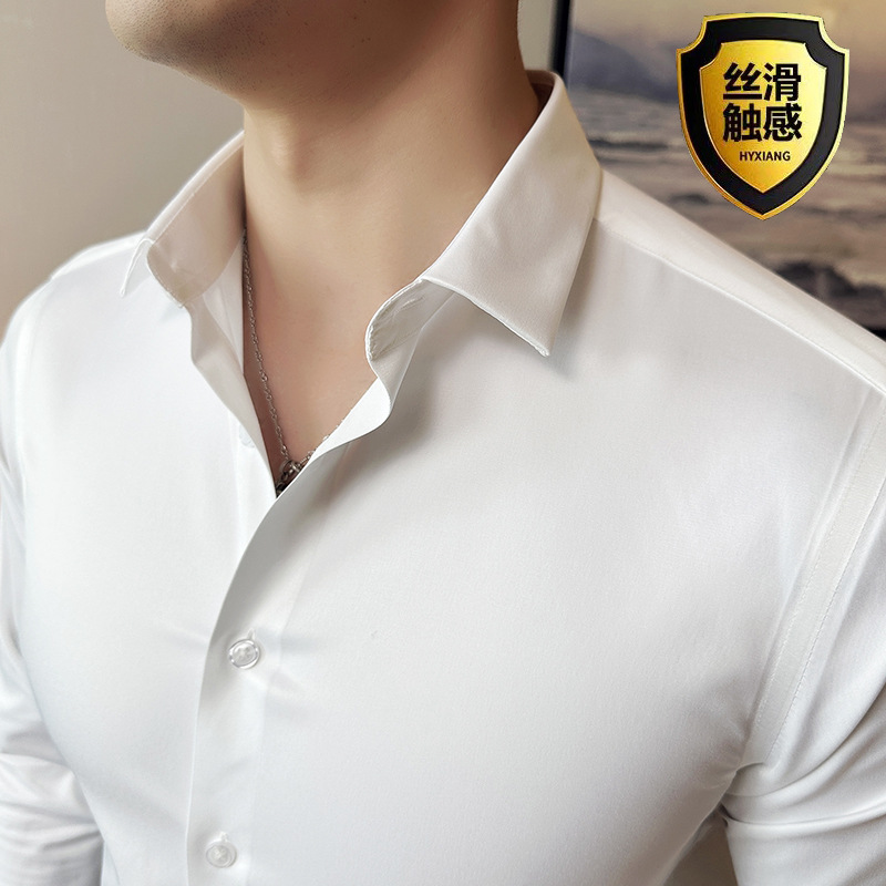 Seamless silk business casual  - Men Formal Wear Shirts recensione e prezzo