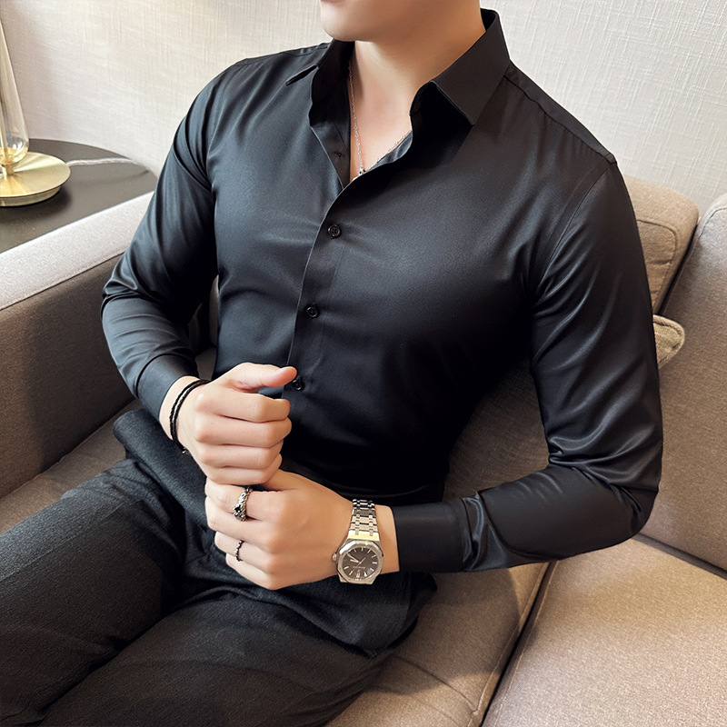 Seamless silk business casual  - Men Formal Wear Shirts recensione e prezzo