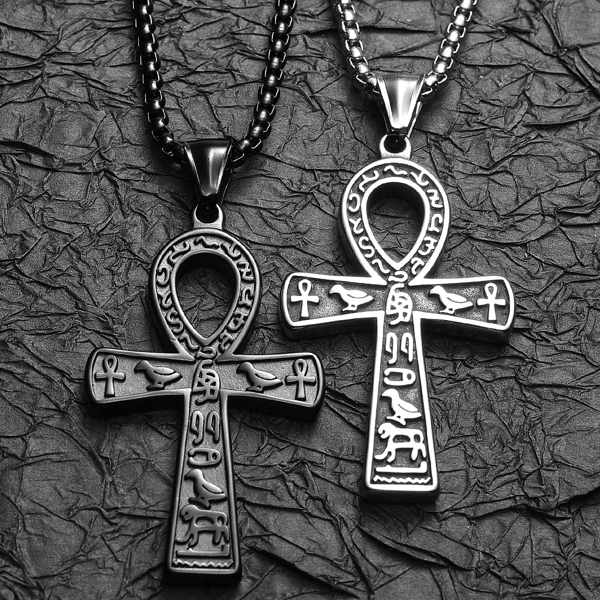 Egypt Cross Men Necklaces Stai - Men'S Accessories Jewelry Egypt 리뷰 및 가격