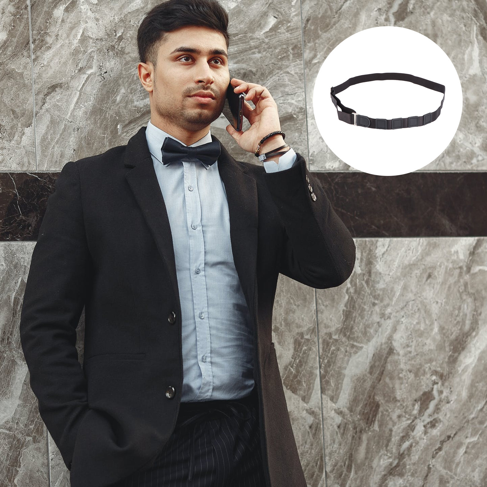 2.5cm Anti-Slip Shirt Stays El - Men Formal Wear Look recensione e prezzo