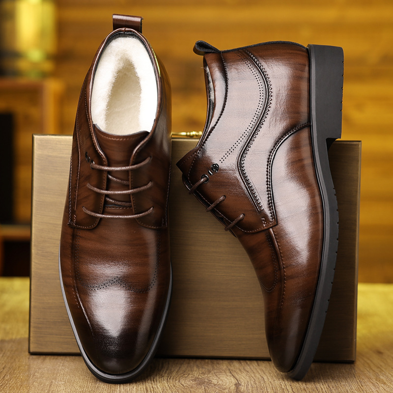 Men's Winter Leather Shoes Vel - Men'S Formal Wear In Winter recensione e prezzo