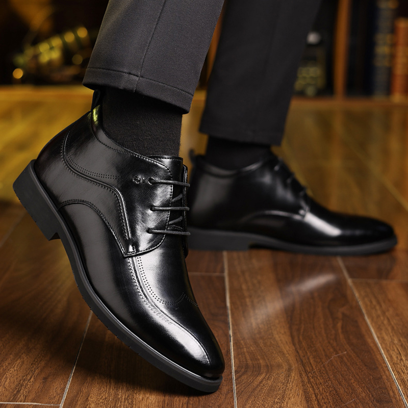 Men's Winter Leather Shoes Vel - Men'S Formal Wear In Winter recensione e prezzo