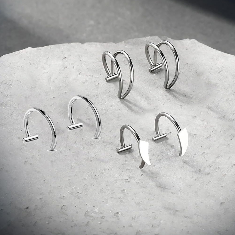 6pcs Stainless Steel Fake Lip  - Men'S Vampire Accessories 리뷰 및 가격