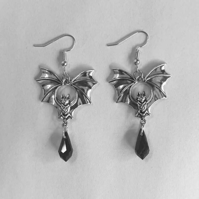 1Pair Gothic Vampire Bat Earri - Men'S Vampire Accessories 리뷰 및 가격