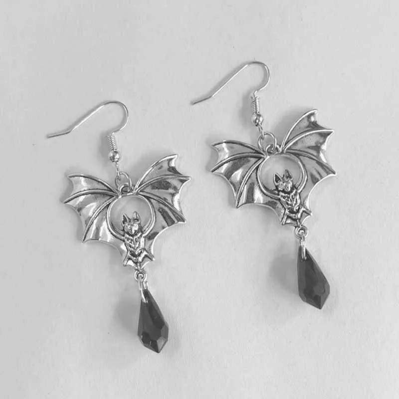 1Pair Gothic Vampire Bat Earri - Men'S Vampire Accessories 리뷰 및 가격