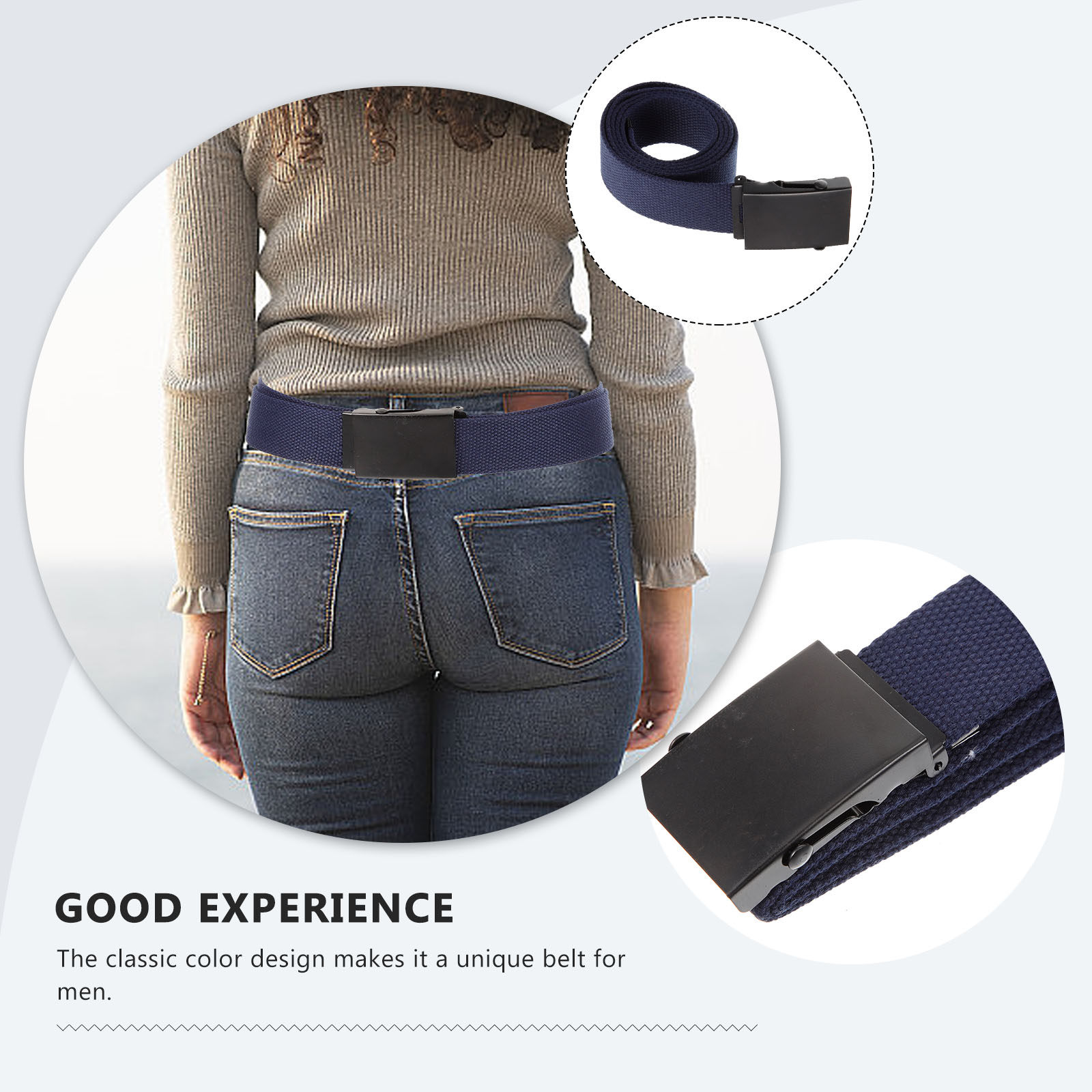 Mens Canvas Waist Belt Adjusta - Men Formal Wear With Jeans recensione e prezzo
