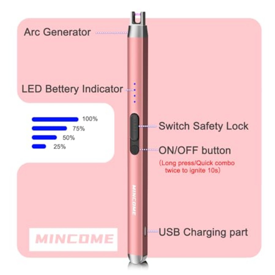 Candle Lighter Electric Rechar - Lighter Windproof 리뷰 및 가격