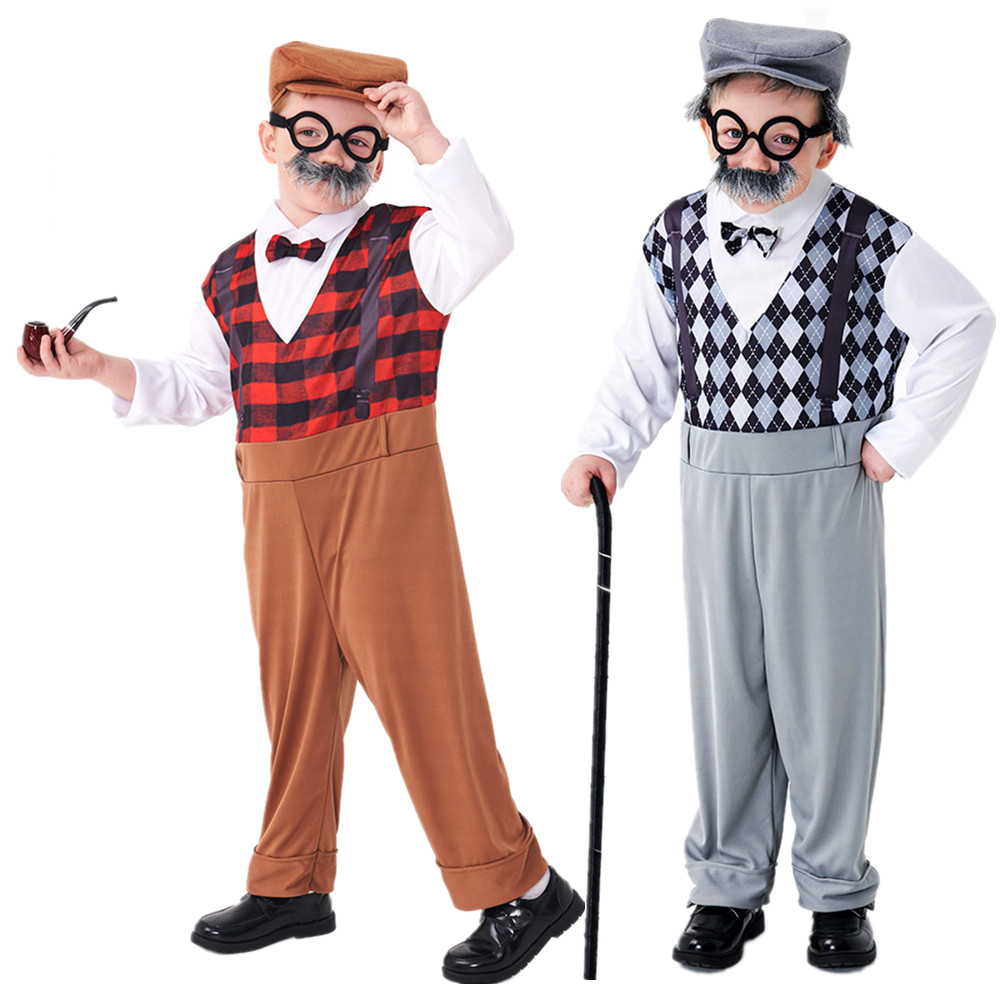 Halloween Cosplay Old Man Cost - Men'S Accessories Glasses 리뷰 및 가격