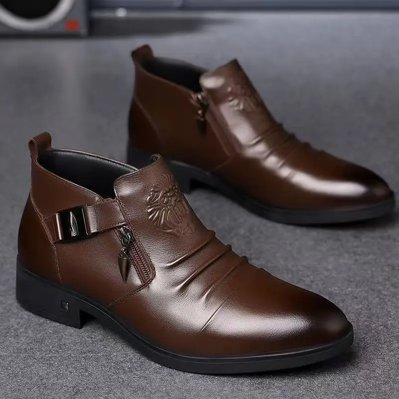 Trendy British Style Pointed T - Men Formal Wear With Boots recensione e prezzo