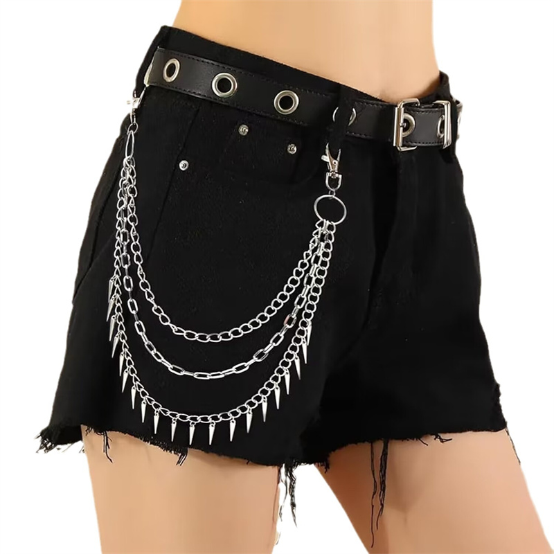 Layer 3 Punk Chain On The Jean - Men Accessories Aesthetic 리뷰 및 가격