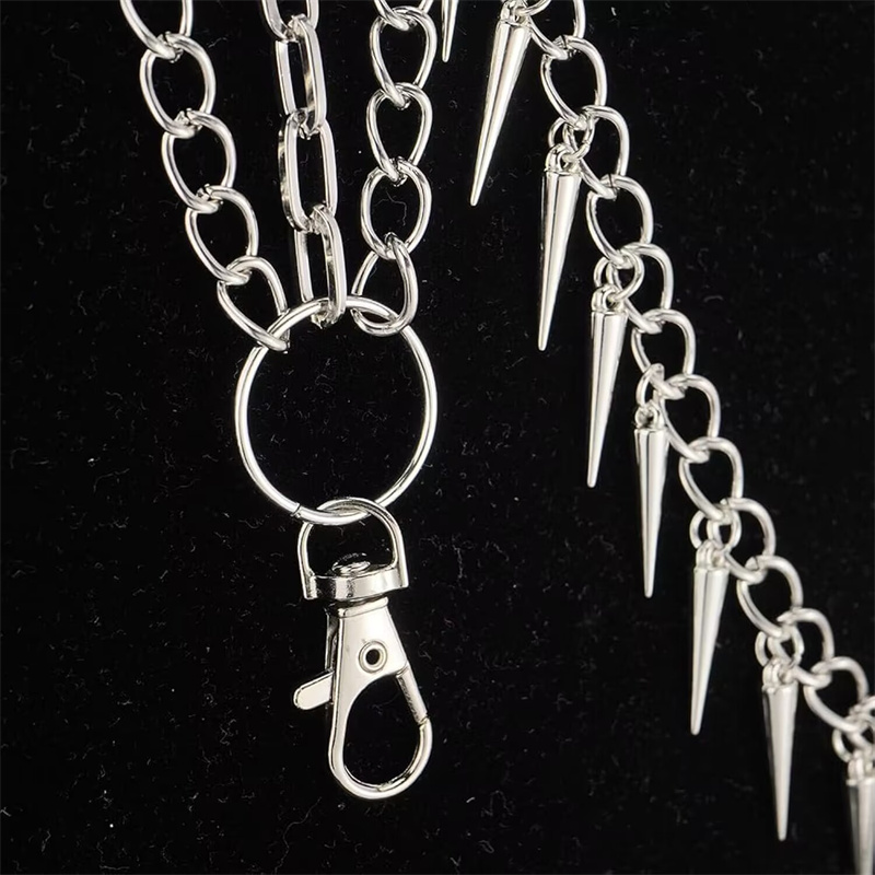 Layer 3 Punk Chain On The Jean - Men Accessories Aesthetic 리뷰 및 가격
