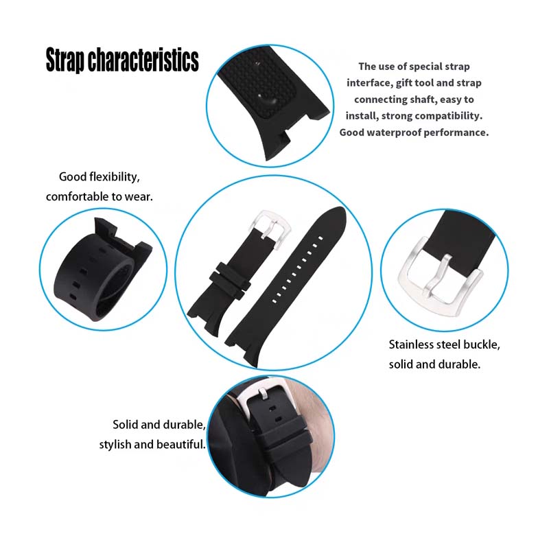 Men rubber watch band accessor - Men'S Accessories Armani 리뷰 및 가격