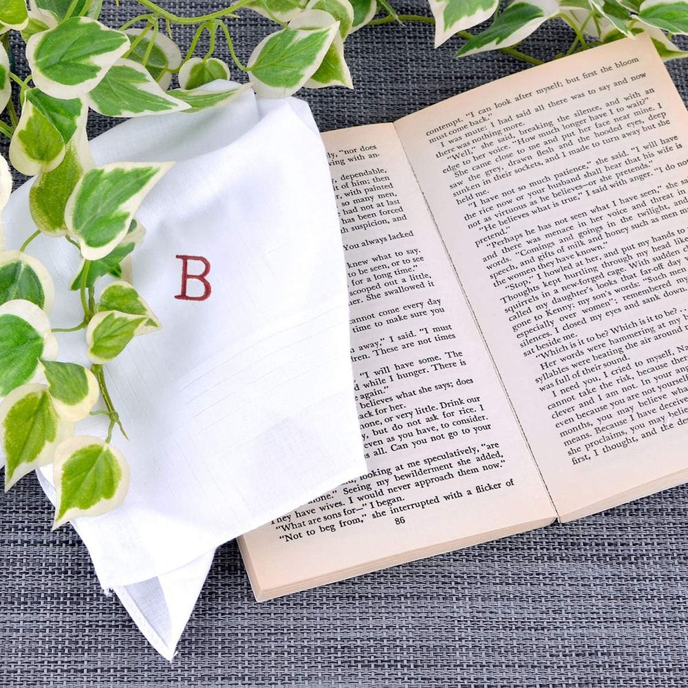 Premium 3-Piece Cotton Handker - Monogrammed Handkerchief recensione e prezzo